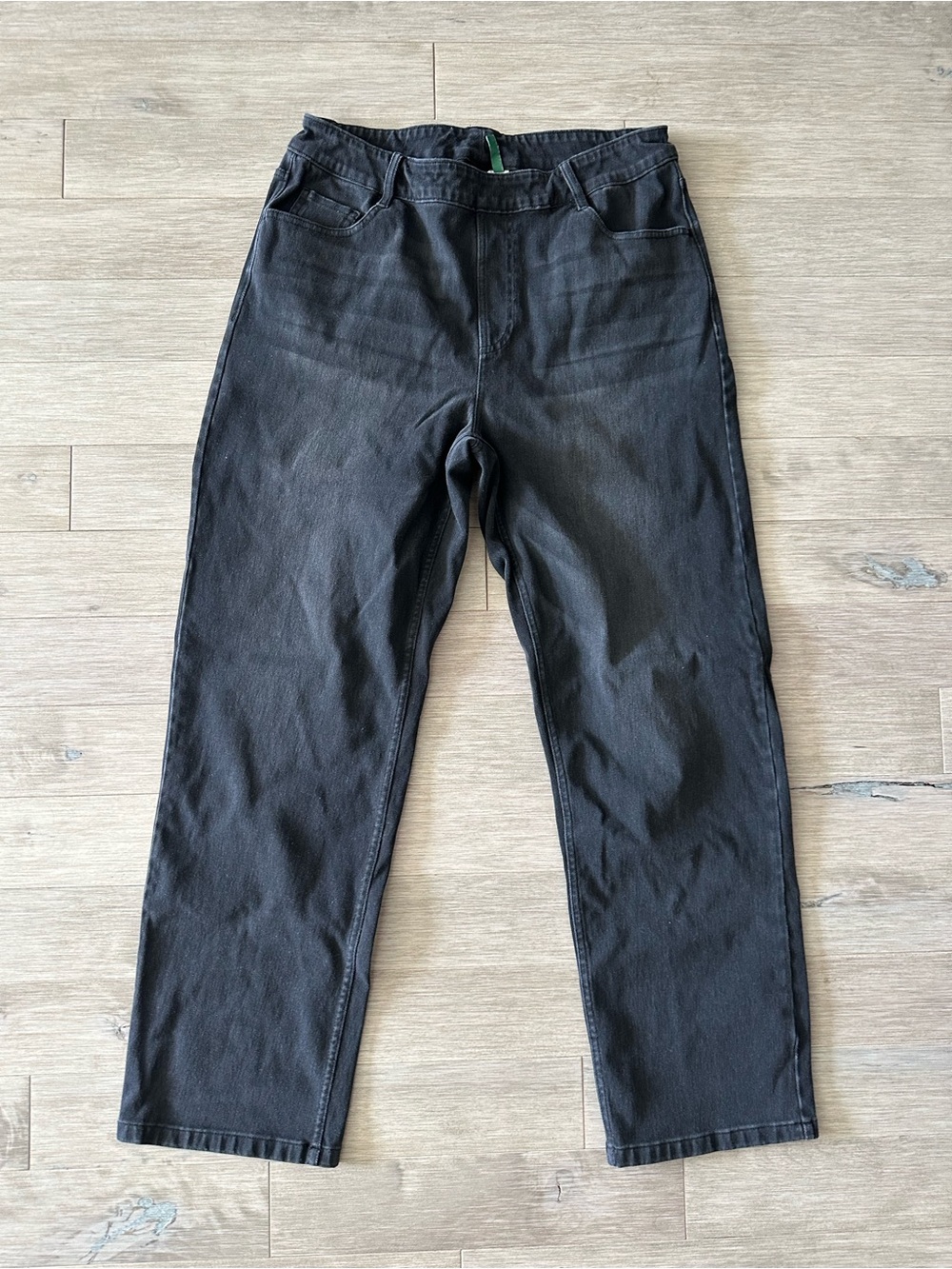 HALARA Straight Leg Jeans - Black Size Large Petite (short)